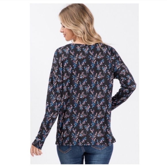 A Girl Thing Ruffle Tiered Long Sleeved Dress Top - Picture 3 of 3